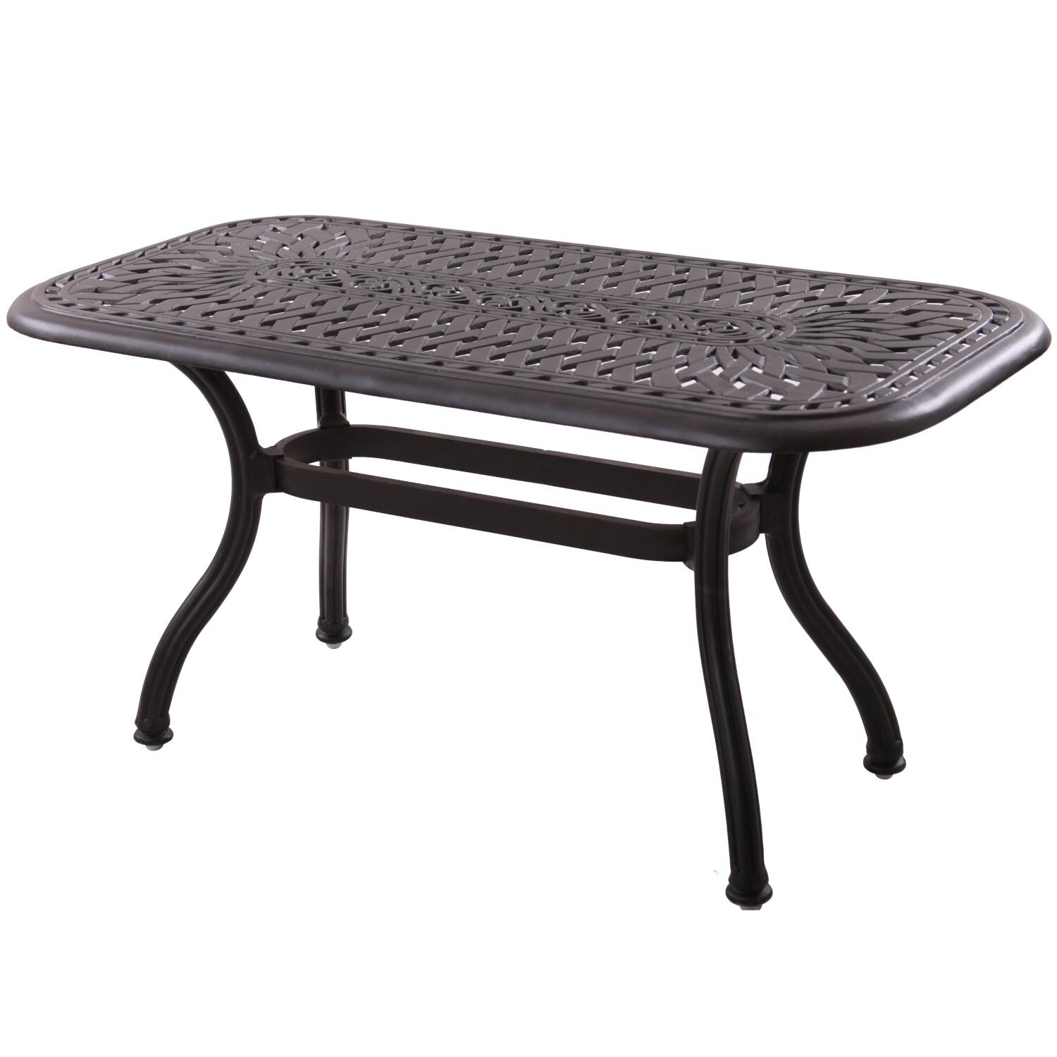 Darlee 201658-6PC-60AB Madison Cast Aluminum 42 X 21 Inch Rectangular Coffee Table thumbnail