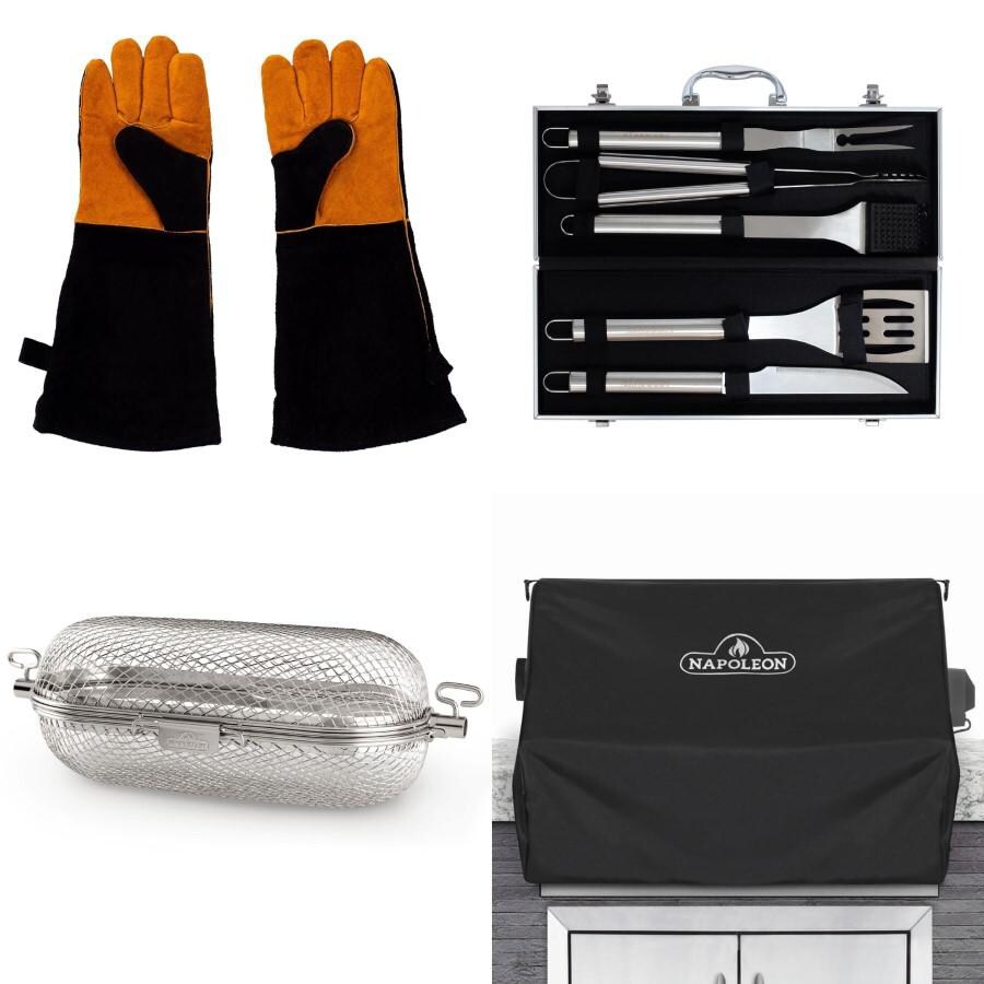 Napoleon BBQ-5PC-TSB+BBQ-LTGL+64000+61501 BBQGuys Exclusive Bundle for PRO 500 & Prestige 500 Built-in Grill thumbnail