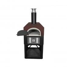Chicago Brick Oven CBO-750 Hybrid Residential Outdoor Pizza Oven On Stand - Natural Gas - Copper - CBO-O-STD-750-HYB-NG-CV-R-3K image