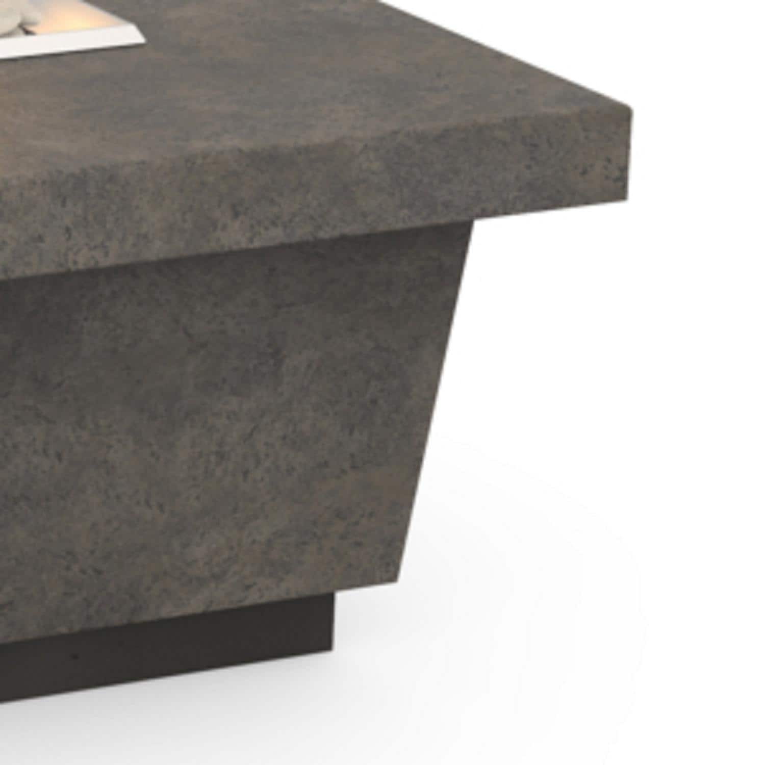 Contempo LP Select 52 Inch Rectangular GFRC Propane Fire Pit Table in ...