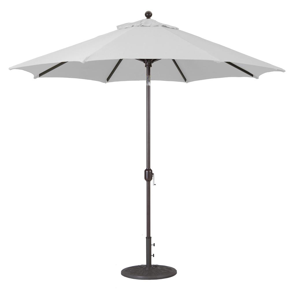 Galtech 9 Ft. Octagonal Aluminum Patio Umbrella W/ Crank Lift & Deluxe Auto Tilt - Antique Bronze Frame W/ Canvas Sunbrella Fabric (Umbrella Base Not Included) thumbnail