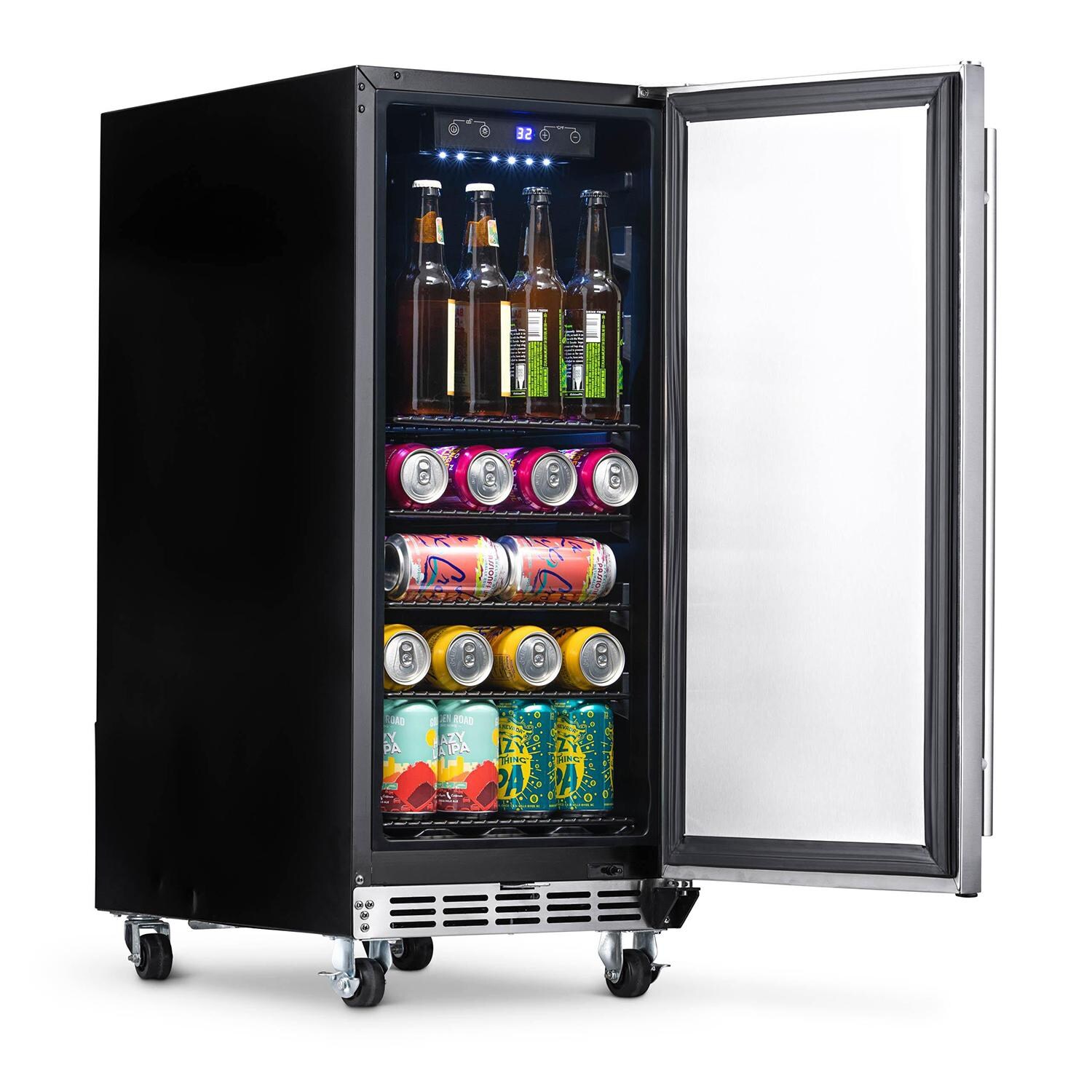 NewAir 15-Inch Built-in 90 Can Outdoor Beverage Fridge