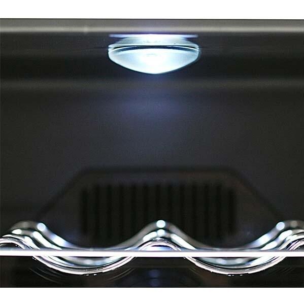 Whynter WC-28S SNO 28 Bottle Lockable Wine Cooler Shelf Design