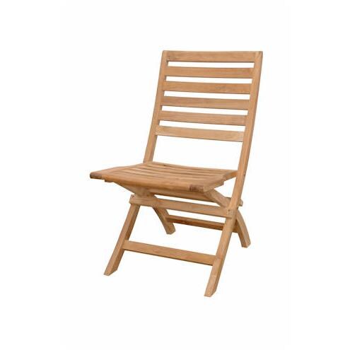 Anderson Teak Andrew Teak Folding Patio Dining Side Chair thumbnail