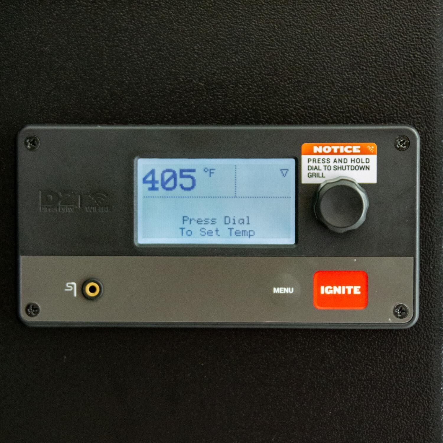 Traeger TFB57GLE Pro 575 Black Wood Pellet Grill - LED Panel - Detail thumbnail