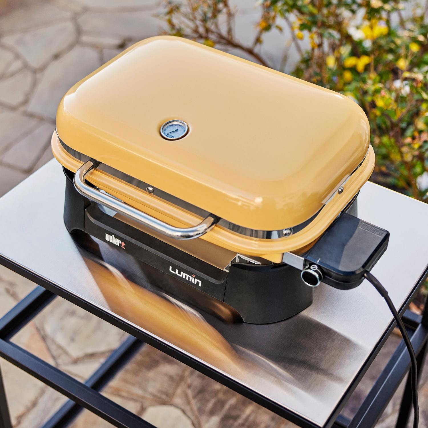 er Lumin Portable 1560 Watt Electric Grill Golden Yellow