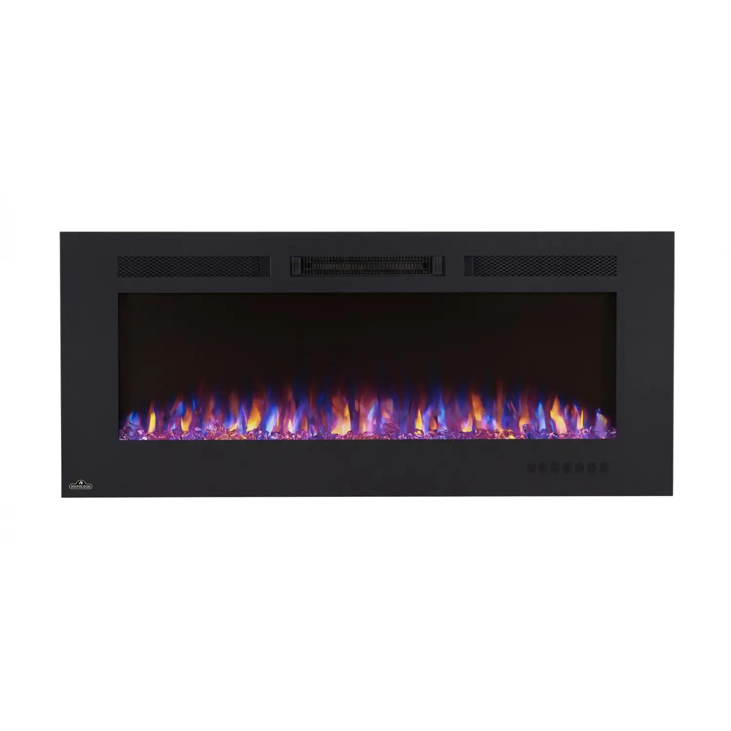 Napoleon NEFL50FH-MT 50-Inch Linear Wall Mount Electric Fireplace W/Mesh Front - Multi-Colored Flames thumbnail