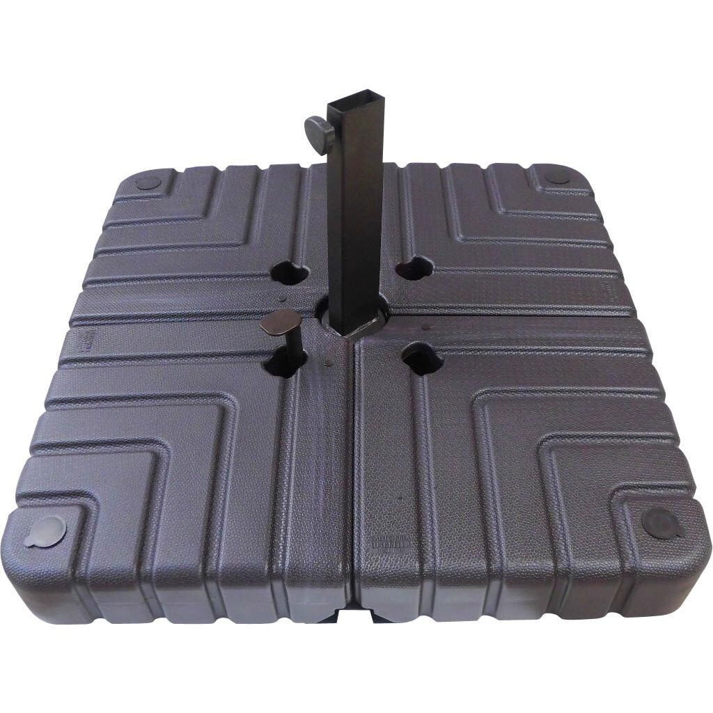 California Umbrella 10 Ft Square Aluminum Multi-Position Tilt Cantilever Patio Umbrella W/ Crank Lift & Aluminum Ribs - Included Fillable Base thumbnail