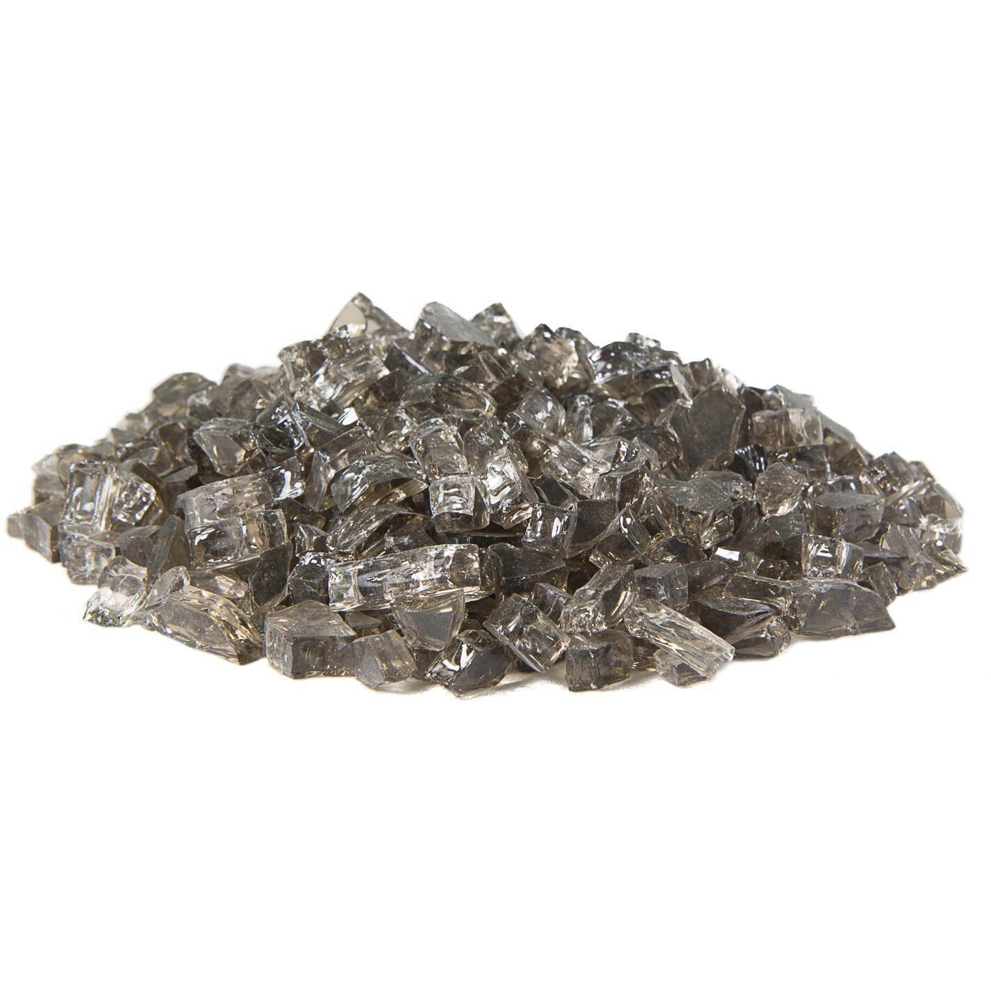 BBQGuys Signature Series 1/4-Inch Monochrome Gray Non-Reflective Fire Glass thumbnail