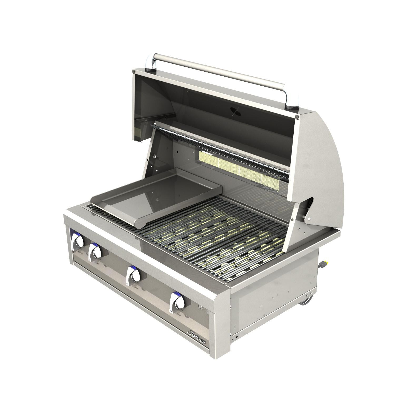 Artisan ARTP-G Drop-In Griddle For Gas Grills & Side Burners - Show In Grill thumbnail