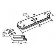 Stainless Steel Oval Twin, Centered, 2.25 Inch Offset Burner 11602-74202 image