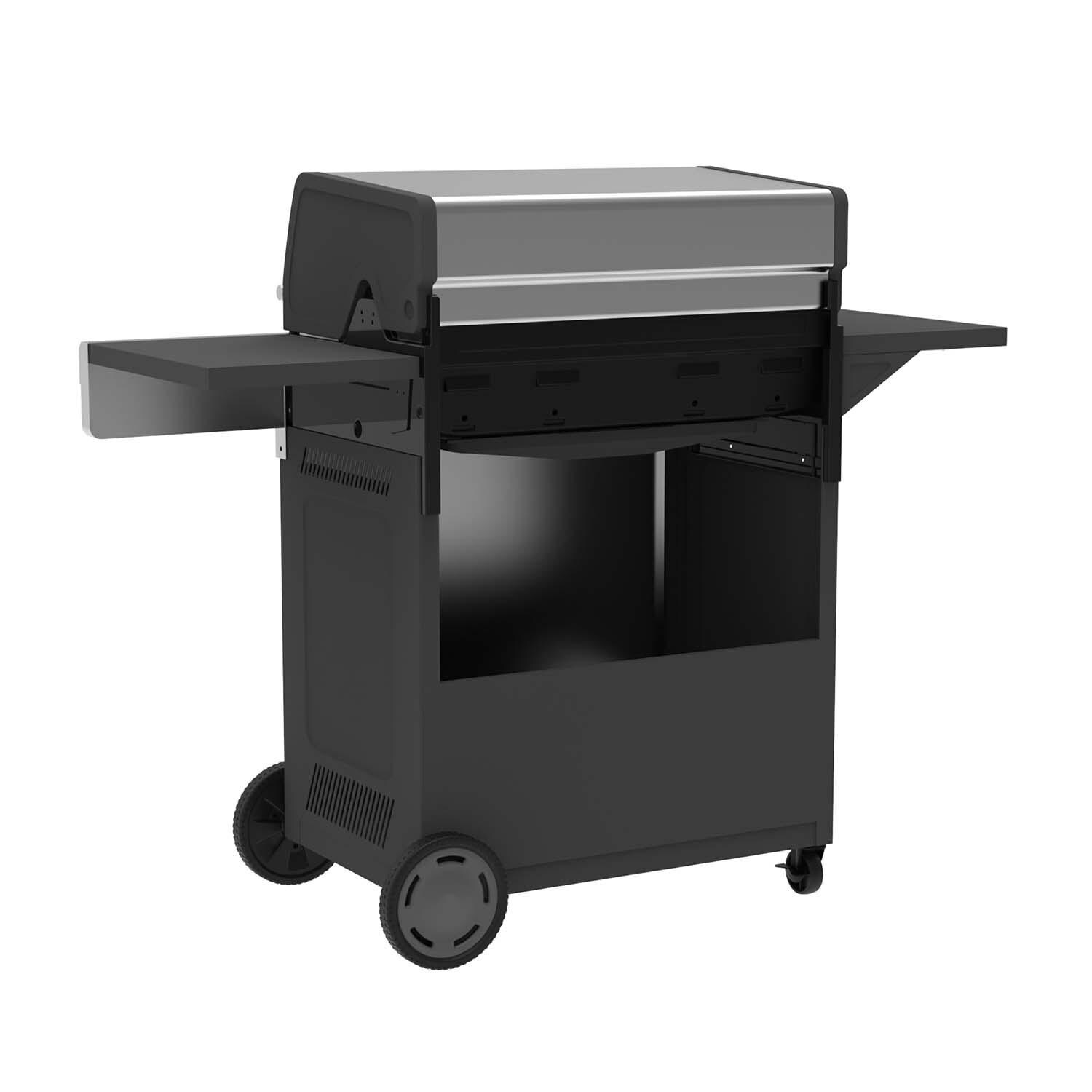 Charbroil 463463225 5-Burner Propane Grill - Stainless - Back View - White Background thumbnail