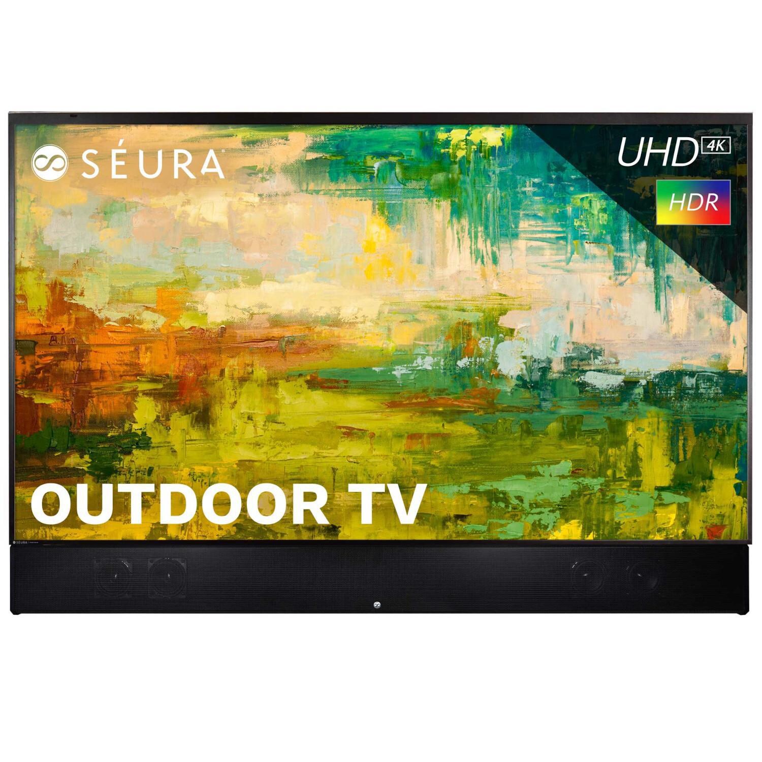 Seura Shade Series 2 65in W/ Soundbar 4K UHD HDR LED Outdoor TV - SHD2-65-SSB-2