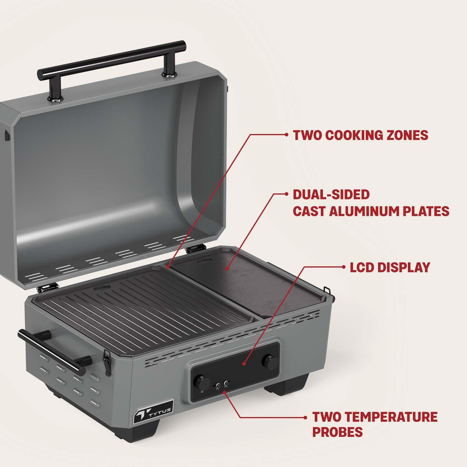 TYTUS TDT-GHS-EGRD Emberwood Electric Griddle - Features - Detail thumbnail