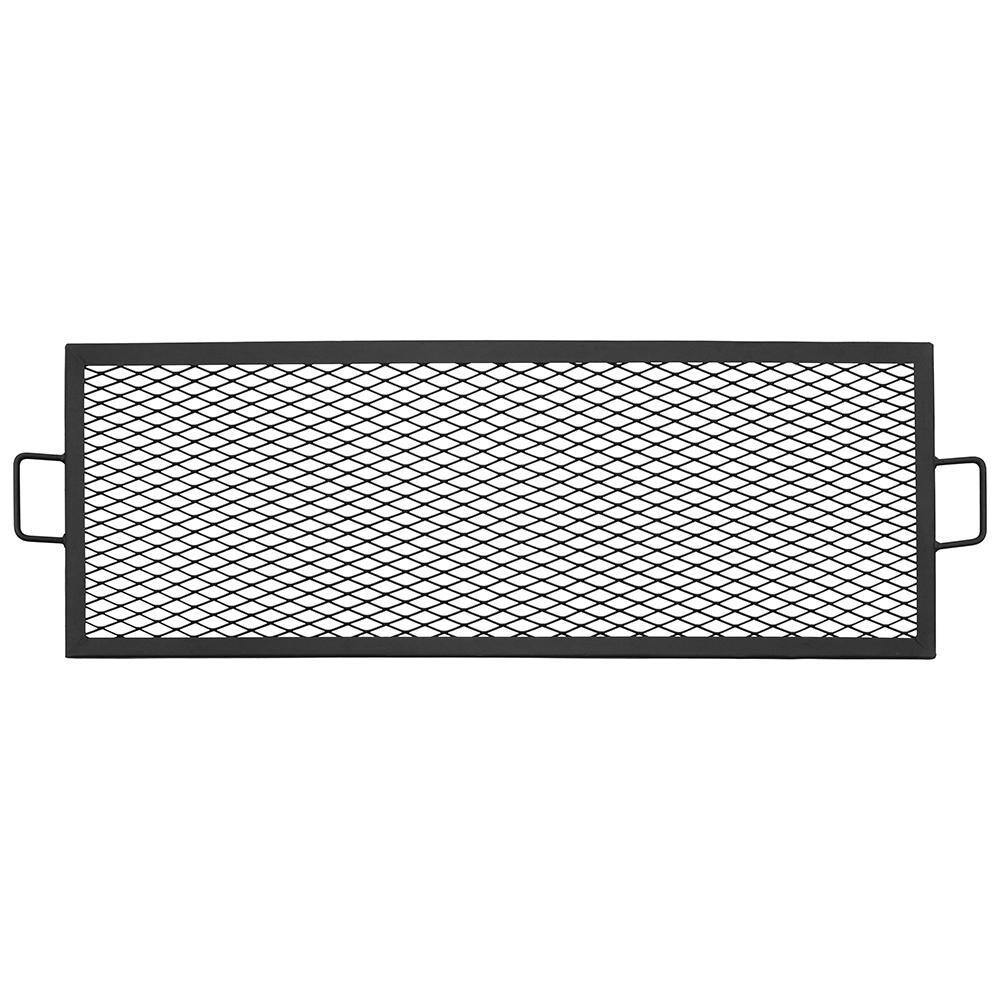 Ultimate Patio 40-Inch X-Marks Rectangle Fire Pit Cooking Grill