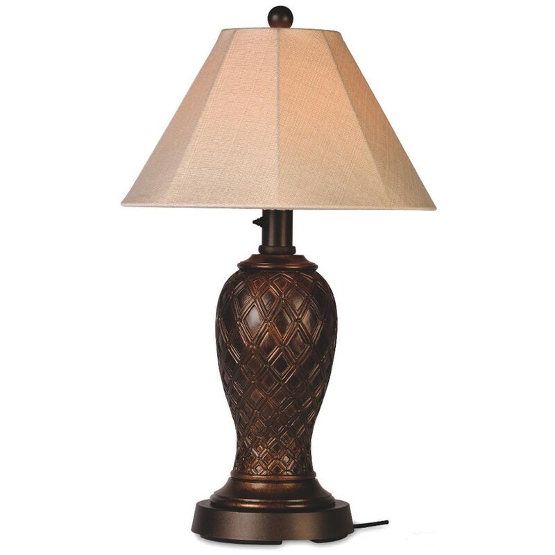 Patio Living Concepts Monterey 34Inch Outdoor Table Lamp Bronze