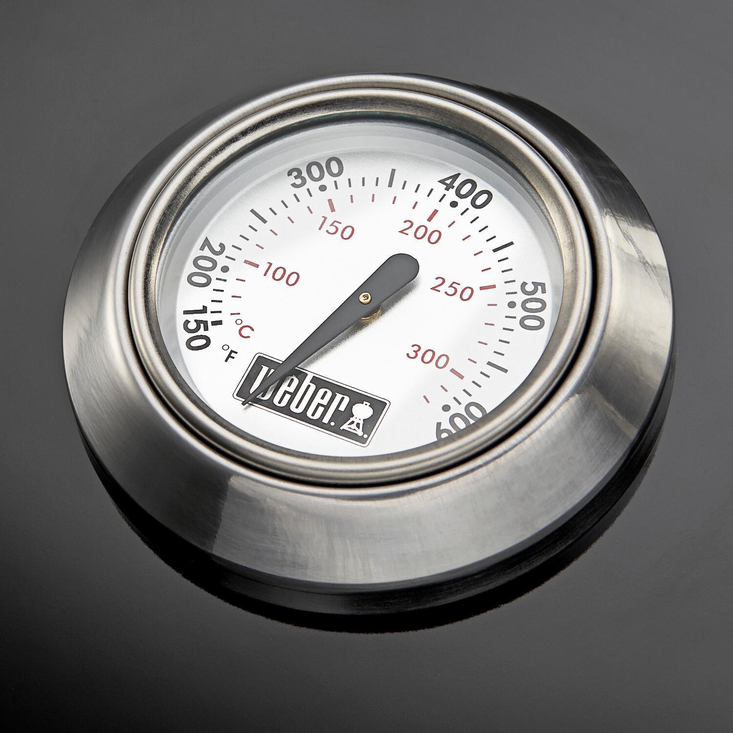 Weber Original Kettle Premium 22-Inch Charcoal Grill - Black - 14401001 - Lid Thermostat thumbnail