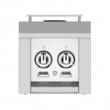 Hestan Built-In/Cart Mounted Natural Gas Double Side Burner - Froth - AGB122-NG-WH image