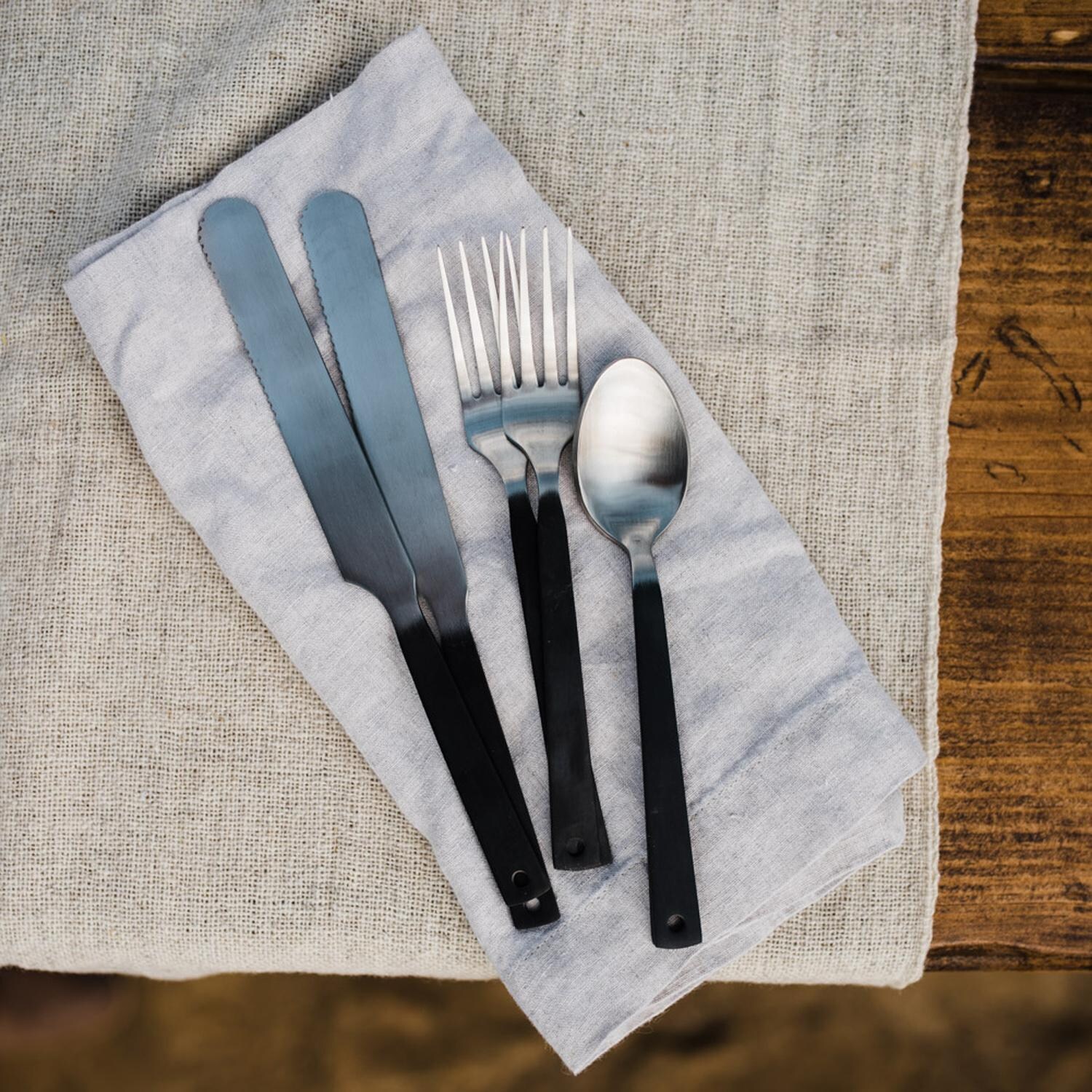 Barebones Living CKW-360 Flatware Set - Polished - Lifestyle thumbnail