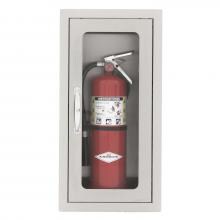 BBQGuys 14-Inch Stainless Steel Flush Mount 10 Lb. Fire Extinguisher Cabinet image