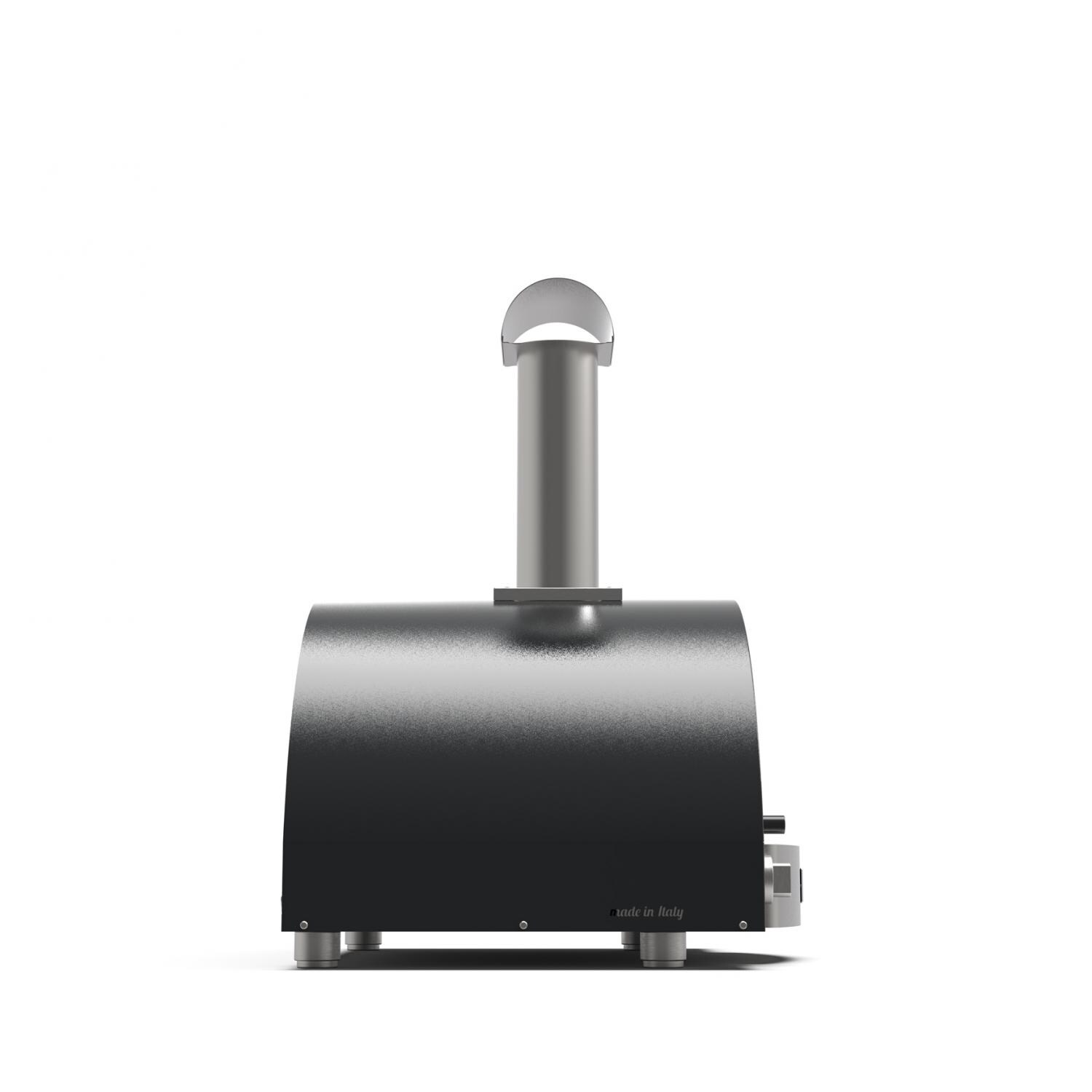 Alfa FXCL-2P-GGRA-U Classico 2 Pizze Propane Pizza Oven W/ Natural Gas Conversion Kit - Ardesia Grey - Side thumbnail