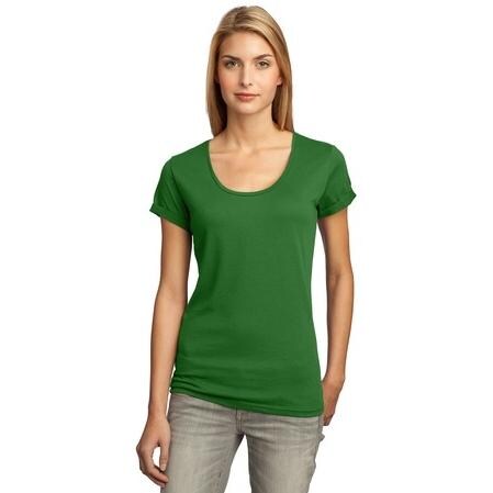 District Threads Ladies Deep Scoop T-Shirt 4XL - Kiwi