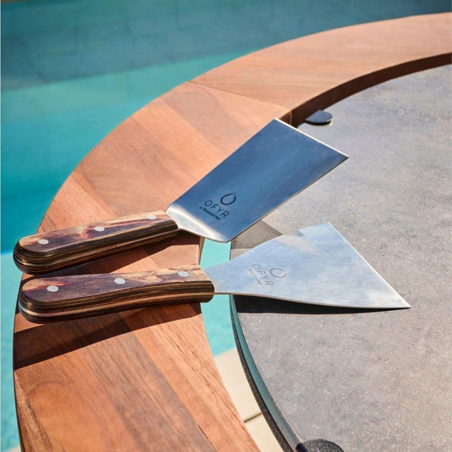OFYR OA-S-SET Spatula Steel Set - By The Pool on Grill - Lifestyle thumbnail