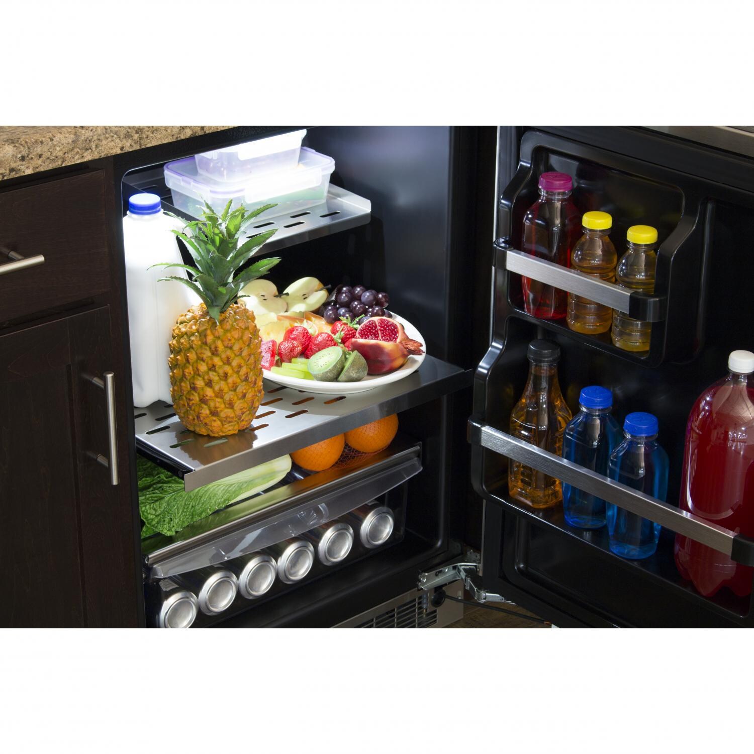 Marvel Professional 24Inch Right Hinge Refrigerator Stainless Steel