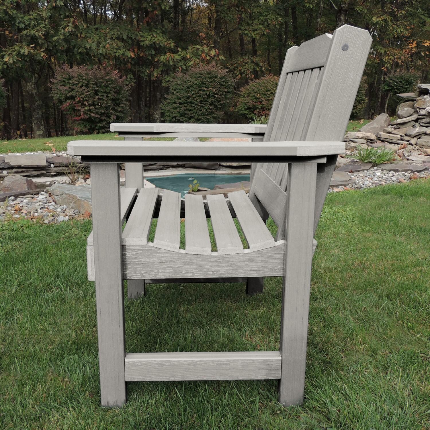 Lakeview Hart Lane Garden Chair - Harbor Gray - Side View thumbnail