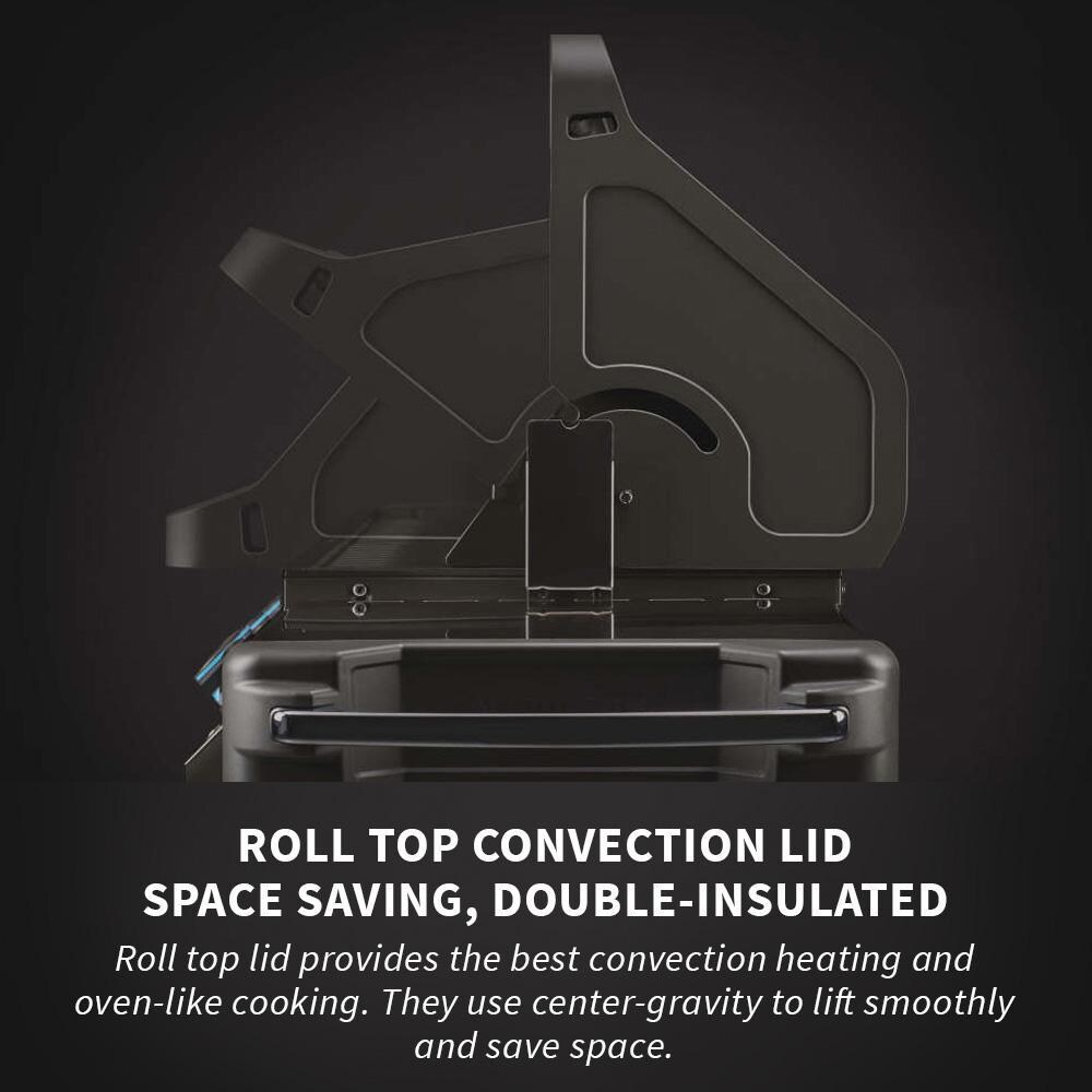 Napoleon P500RSIBNSS-3 (2019) Prestige 500 Natural Gas Grill with Infrared Rear Burner and Infrared Side Burner - Roll Top Convection Lid - Detail thumbnail