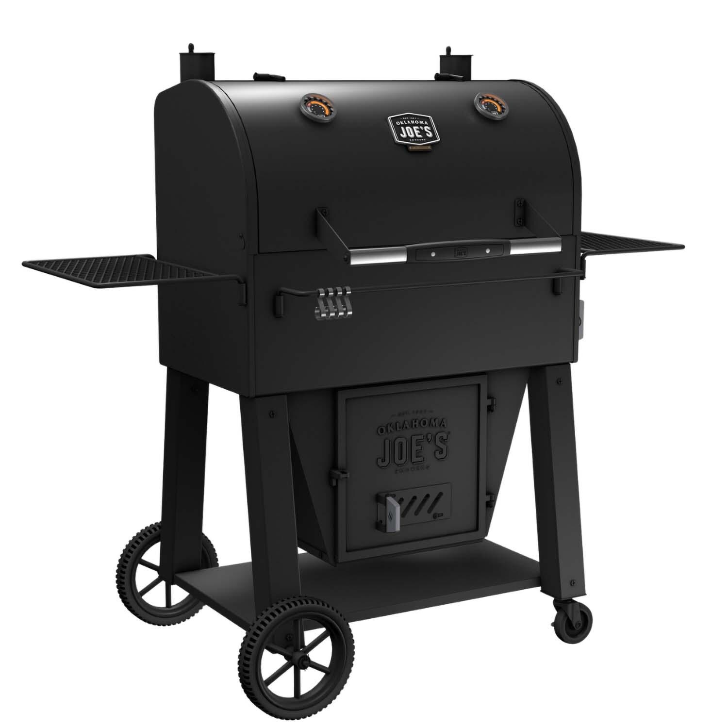 Oklahoma Joe's 23202164 Marshal Centerbox Smoker - Left Angled - White Background thumbnail