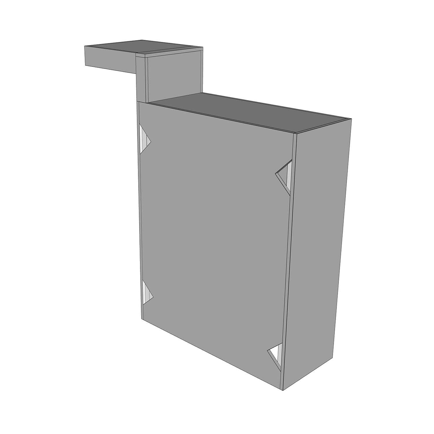 DO NOT USE - Universal 12-Inch Wide Ready To Finish BBQ Island Filler Cabinet W/Bar