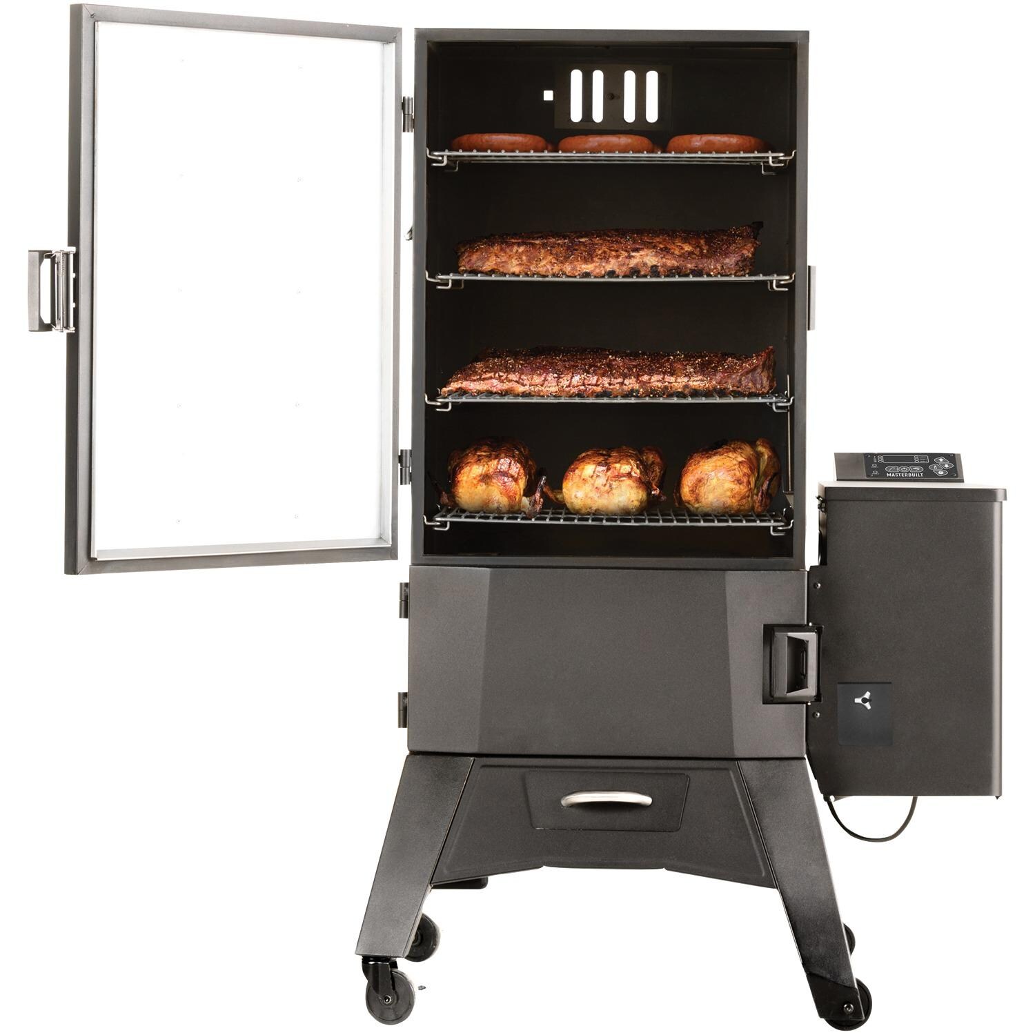 Masterbuilt MWS 340B Pellet Smoker - Open thumbnail