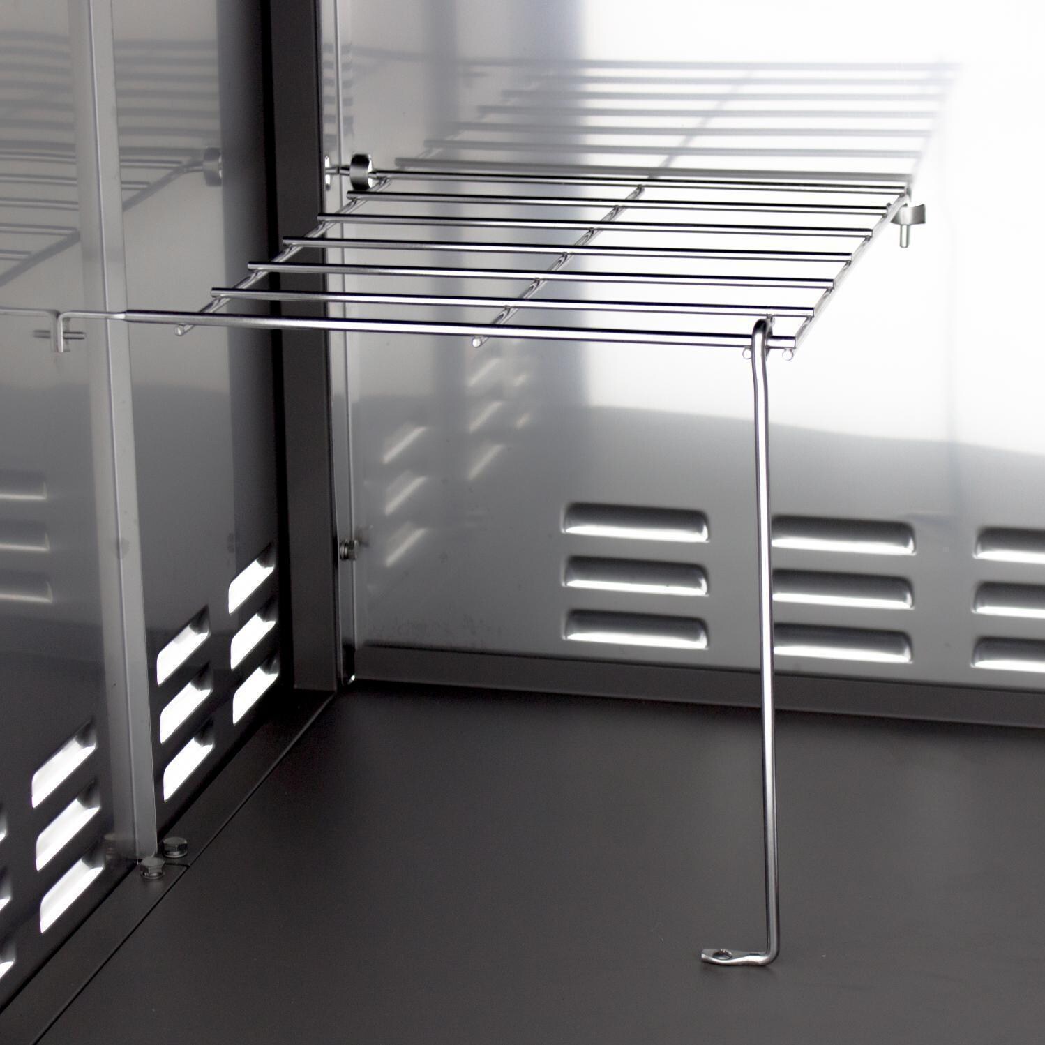 Saber Premium R67SC0017 670 40-Inch 4-Burner Infrared Propane Gas Grill With Side Burner - Grill Cart Storage Shelf thumbnail