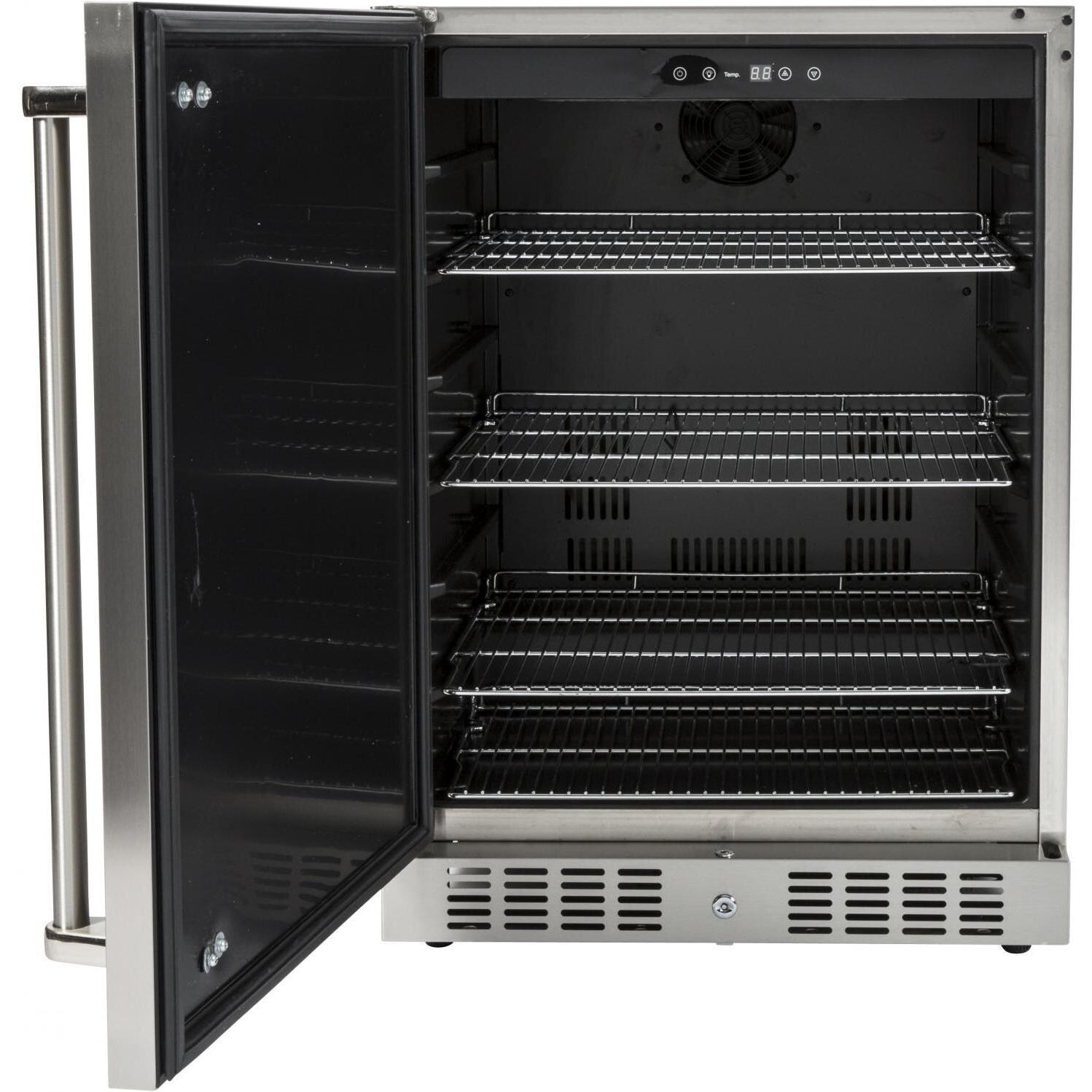 Coyote 24-Inch Left Hinge Outdoor Stainless Steel Refrigerator - Door Open thumbnail