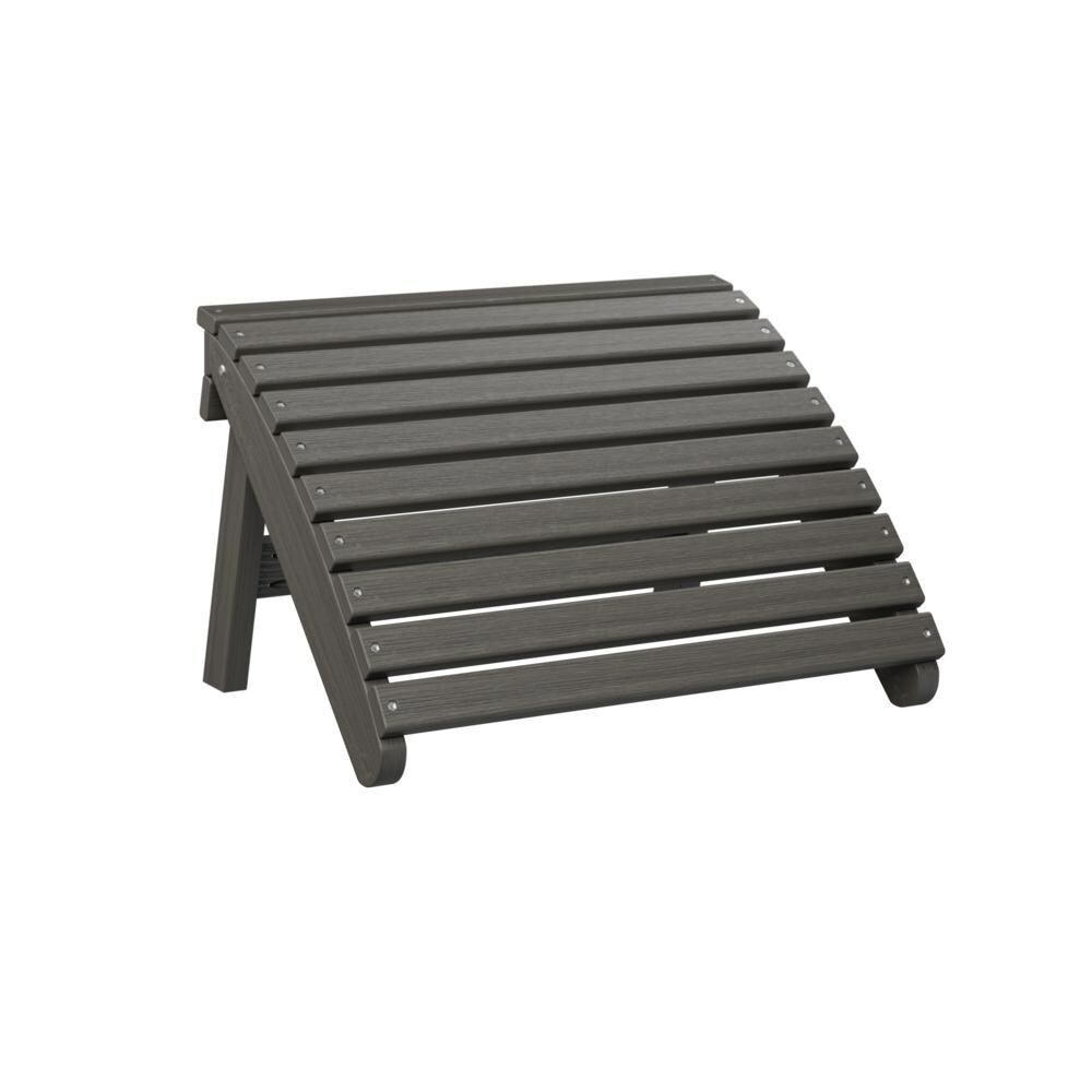 Berlin Gardens Folding Adirondack Footstool - Coastal Gray thumbnail