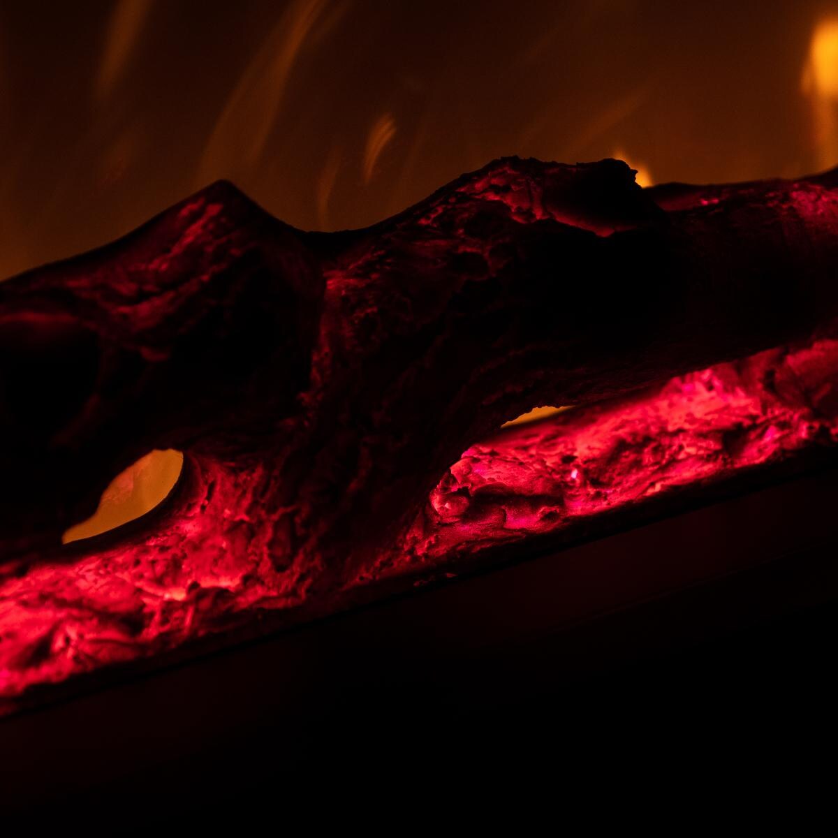 Firenado 50-Inch Built-In Electric Fireplace - FN-50-BIF - Red Log Display thumbnail