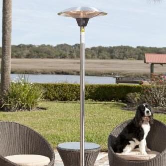 Fire Sense Frisco 1,500W Electric Patio Heater - Stainless Steel - 62218 - On the Patio thumbnail