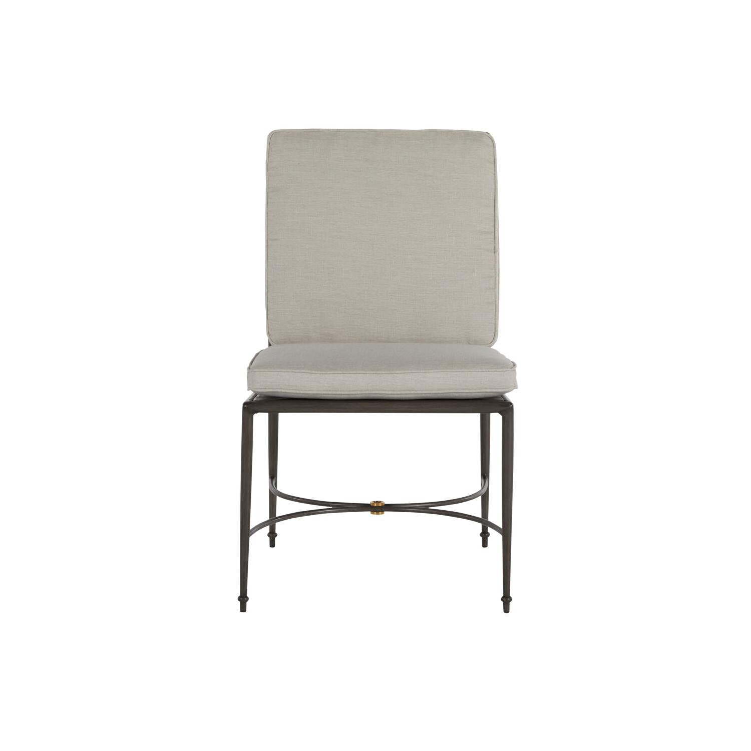 Summer Classics 436831+C833H6101W6101 Roma Aluminum Side Chair - Front View thumbnail