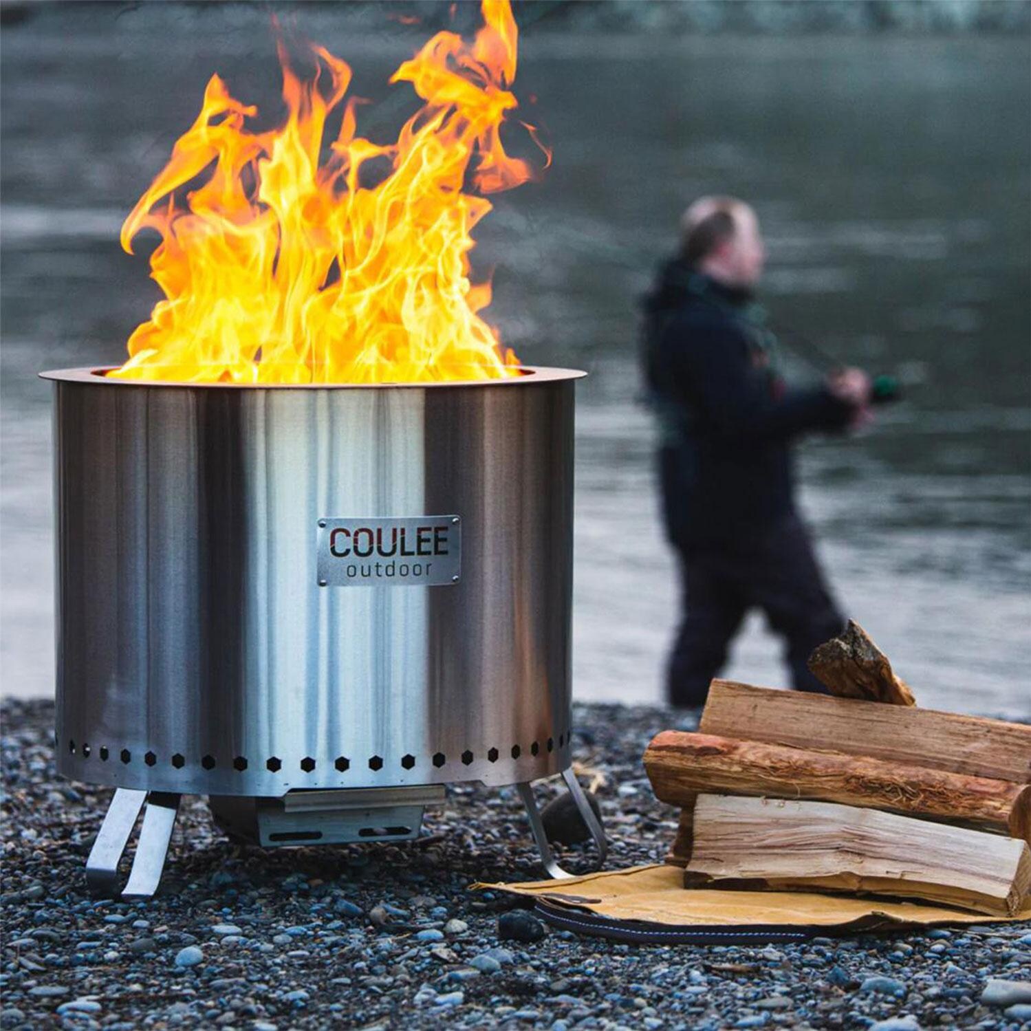 Coulee CCO-0018 Colorado Smokeless Portable Wood Burning Fire Pit - Fishing Lifestyle thumbnail