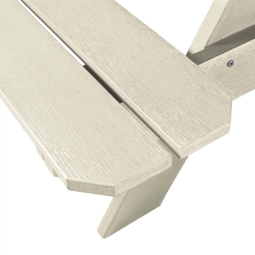 Lookwood 71 Inch Whitewash Polyresin Picnic Table By Lakeview Outdoor Designs - Bench - Detail thumbnail