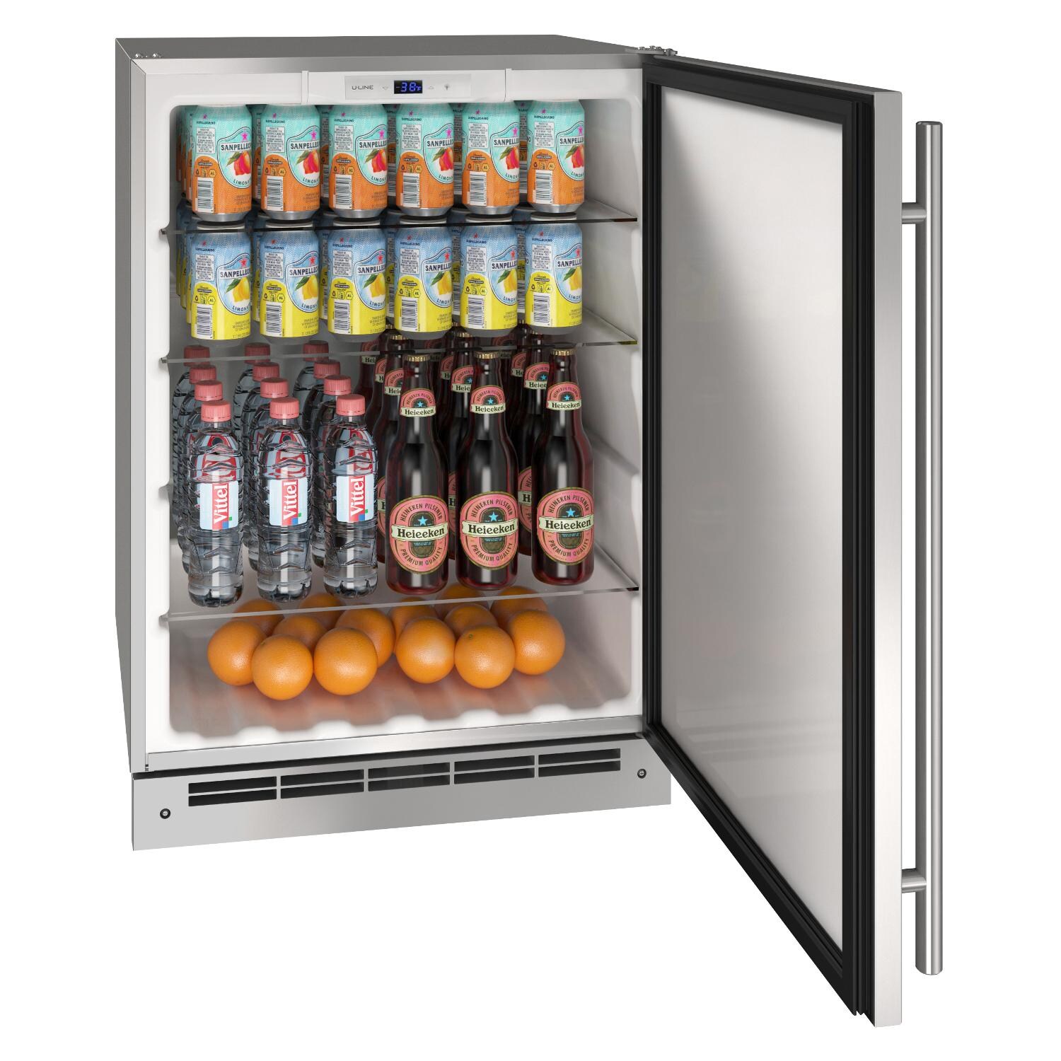 U-Line 24-Inch 5.4 Cu. Ft. Outdoor Rated Solid Door Refrigerator w/ Lock - In-Use thumbnail