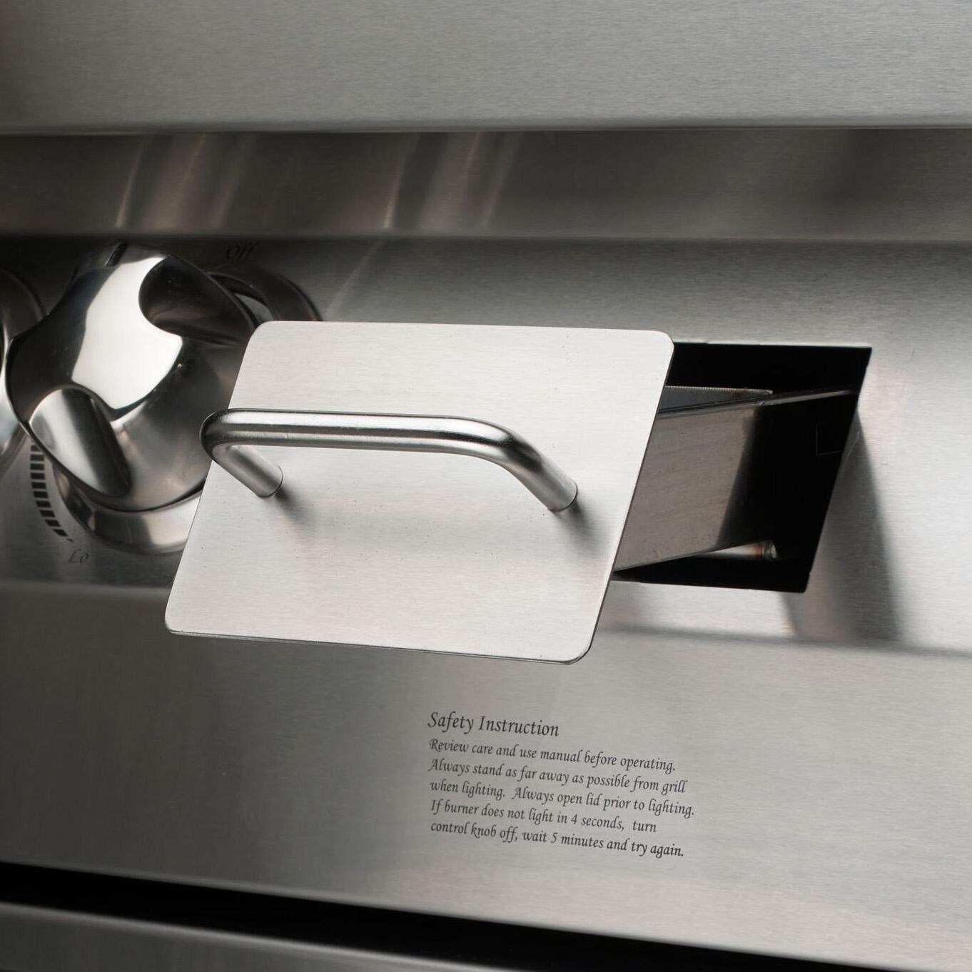 Vintage VBQ30G-L 30 Inch Liquid Propane Gas Built-In Grill - Wood Chip Tray - Detail thumbnail