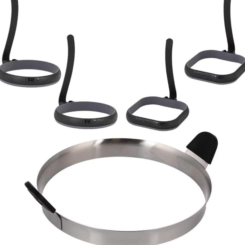 Blackstone 5230+5515+1543 5-Piece Tool Kit & Ultimate Breakfast Kit - Egg Rings & Omelet Ring thumbnail