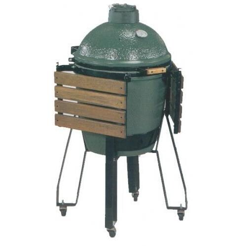 Big Green Egg Medium Charcoal Grill / Smoker with Nest and Side Shelves