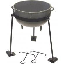 Bayou Classic Pots And Stand 15 Gallon Cast Iron Jambalaya Pot image