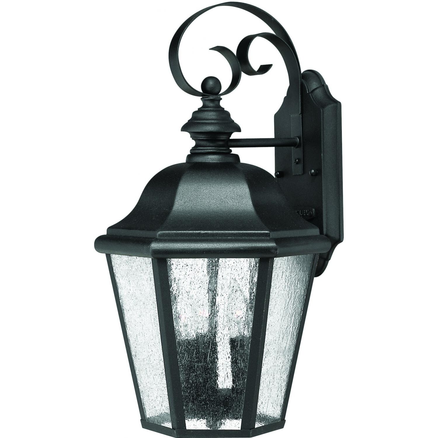 Hinkley Lighting Edgewater Three Light 18-Inch Outdoor Wall Light - Black - 1676BK