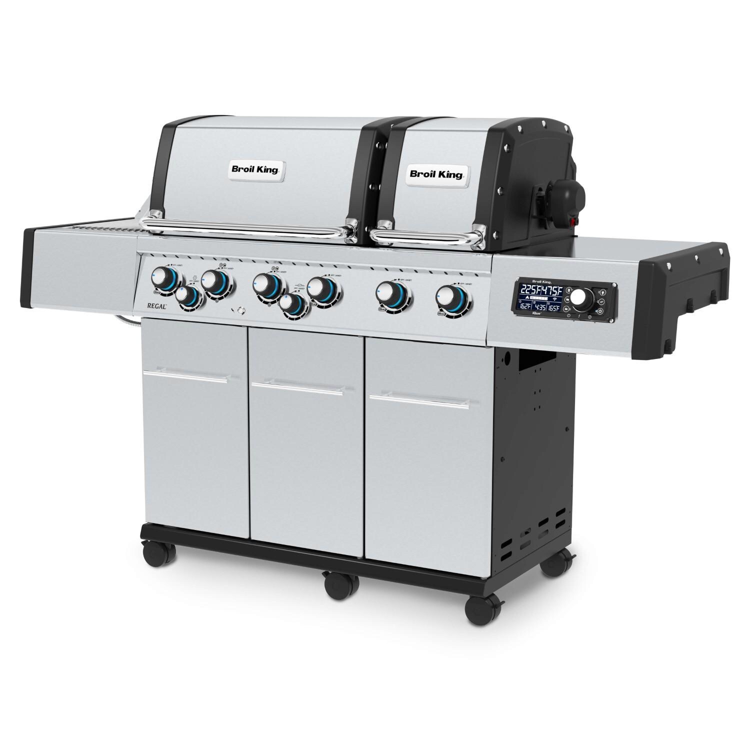 Broil King 689347 Regal QS 690 Pro IR Natural Gas Grill - Angled Left - White Background thumbnail