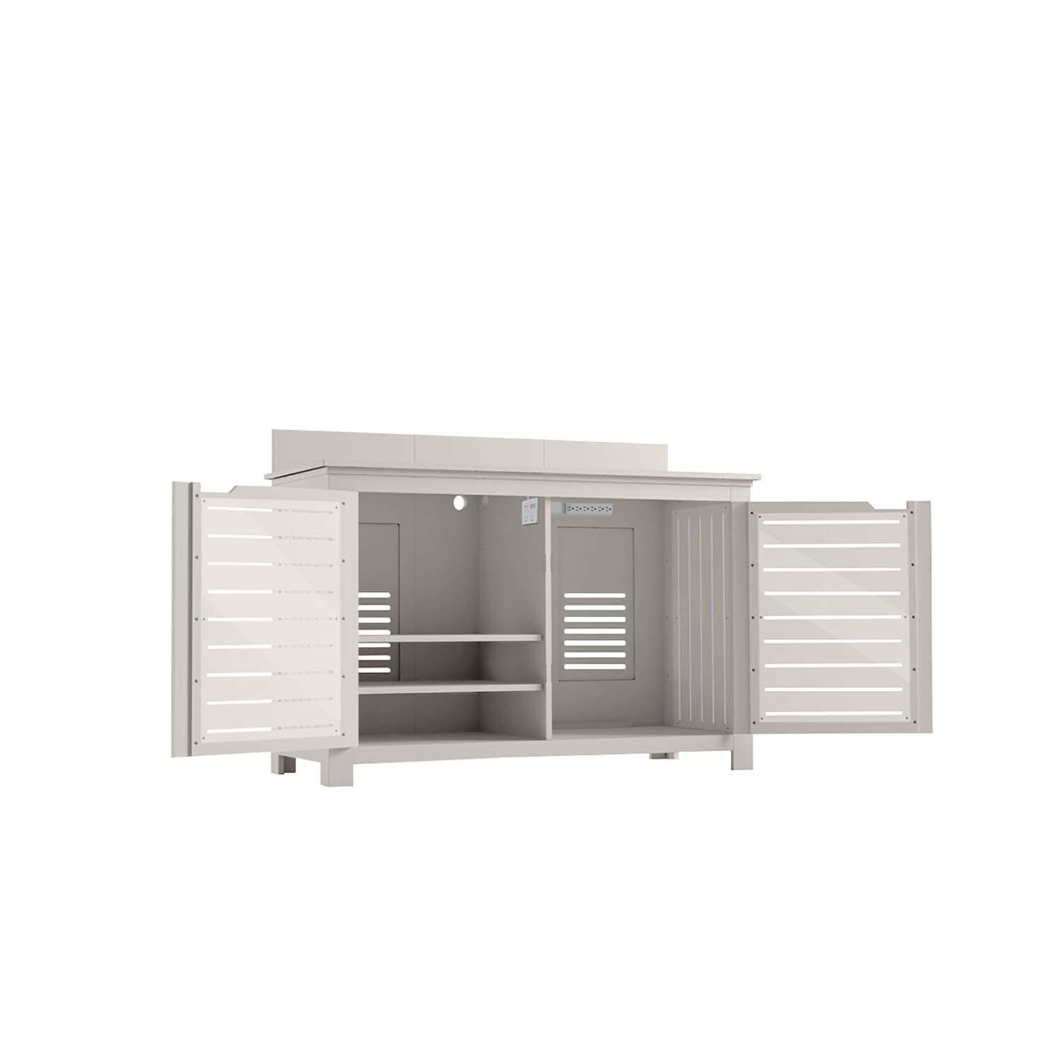 Ledge Lounger Mainstay Rectangle Bar Credenza  - Cloud