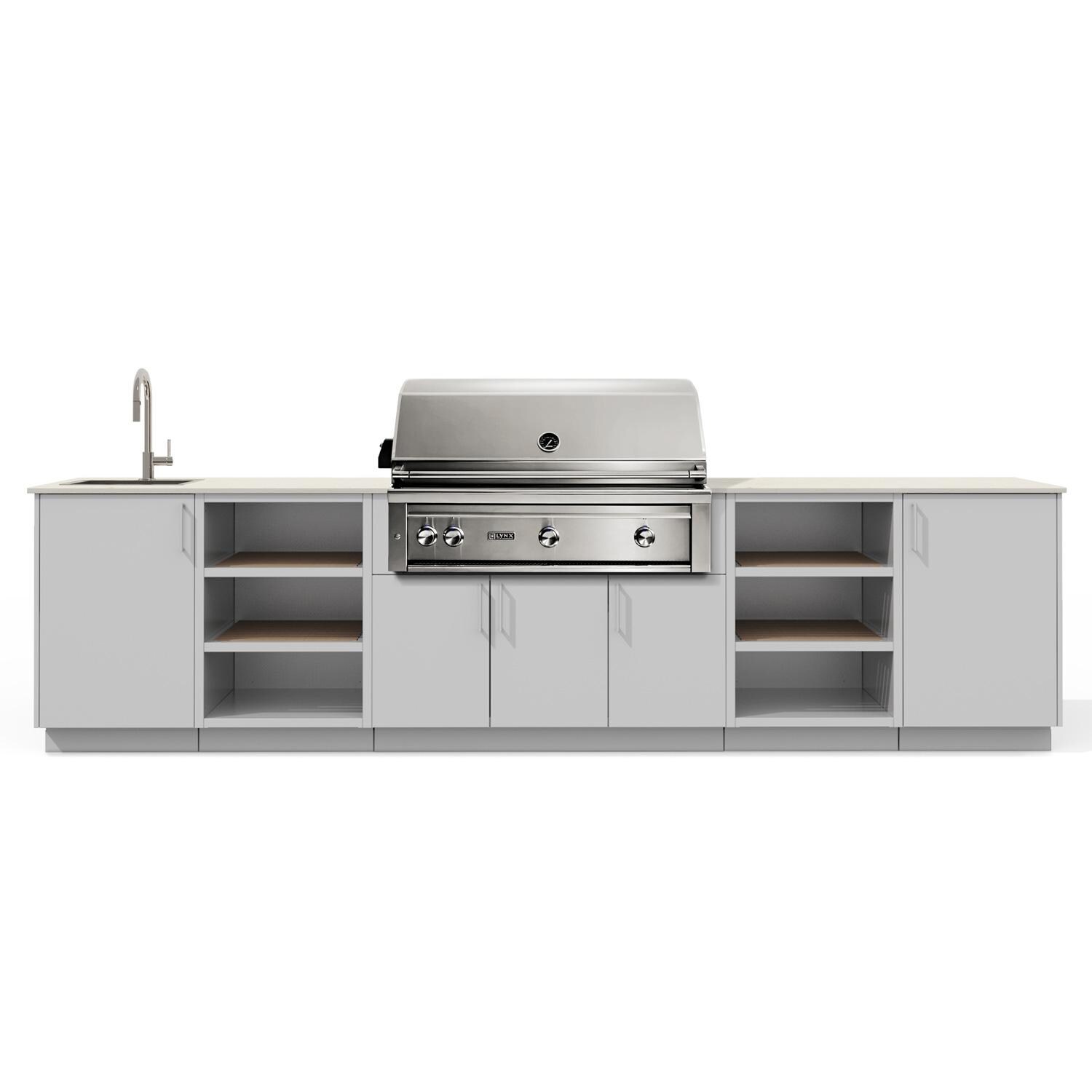 Urban Bonfire B-Twilight-42-Lynx-Danae-Chantilly Twilight 42 Outdoor Kitchen w/ Lynx Propane Grill, Danae Countertop & Chantilly Finish thumbnail